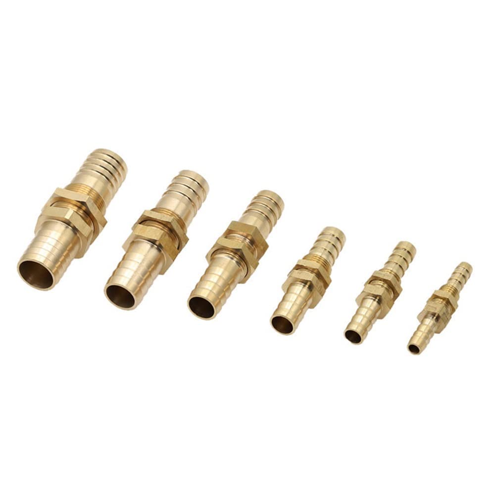 Raccordo Portagomma In Ottone 6mm - Set Da 6 Pezzi Per Tubi Flessibili Gas, Acqua, Olio - Foto 2