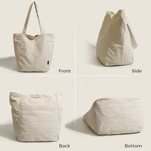 Image of Barsine Tote Bag for Women Unisex Lightweight Nylon Totes Purses and Handbags Large Casual Shoulder Hobo for Travel Gym