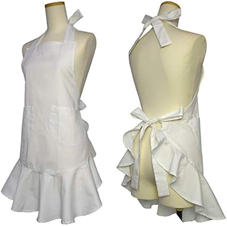 正規店仕入れの かわいいフリルエプロン 日本製 無地 おしゃれ 白 レディース 大人 冠婚葬祭 オフホワイト 新しいコレクション Www Endocenter Com Ua