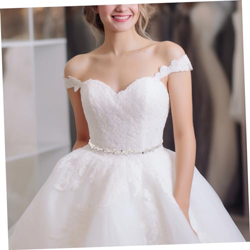 PartyKindom Elegant Pearl Rhinestone Bridal Sash Belt for Wedding Dress Versatile Design for Formal Occasions Handmade with Care for Weddings Galas3