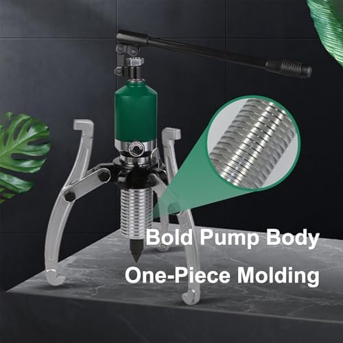 Heavy-Duty ZK Bearing Pullers, 10t Automotive & Industrial Extractor with One-Piece Cylinder & Thicker Ejector Pin for Efficient Bearing Removal