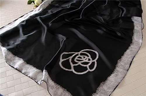 Image of Floral Printed Silk stole | silk Scarf for Women | stylish silk stole for women | Soft Lightweight Stole, Shawl & Neck Wrap | Scarf for Wedding, Party, Travel & Casual Wear