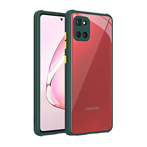 Zore Galaxy ile uyumlu A81 (Note 10 Lite) Kılıf ​​Kaff Kapak Koyu Yeşil