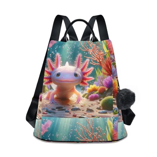 Sac à dos femme Salamandrid coloré multi-poches compartiment principal