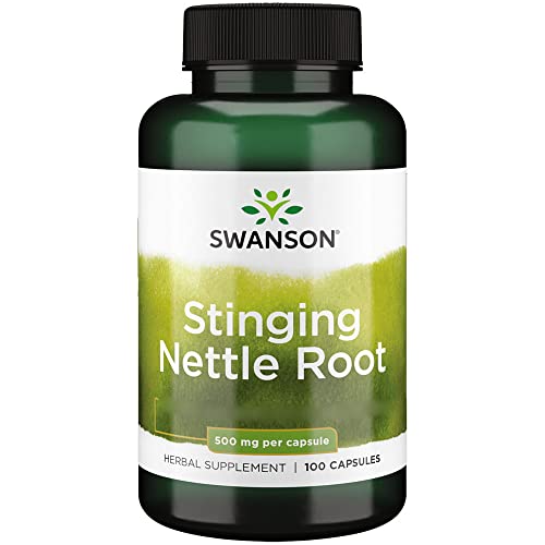 Swanson, Stinging Nettle Root (Raíz de Ortiga), 500mg, 100 Cápsulas, Probado en Laboratorio, Sin...