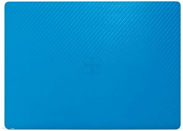 Skinit Decal Laptop Skin Compatible with Surface Laptop 3 13.5in - Blue Carbon Fiber Specialty Texture Material Design