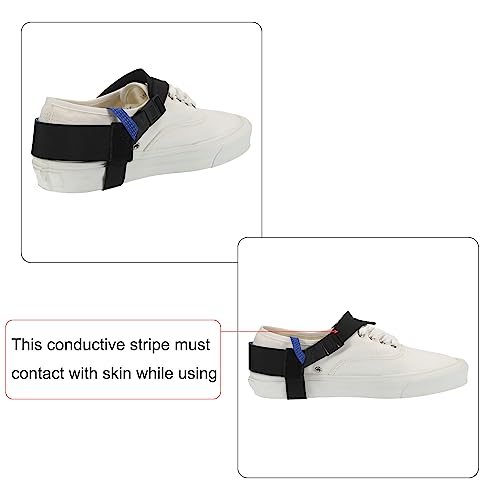 Image of MECCANIXITY 20pcs ESD Anti Static Foot Heel Straps Anti Static Wrist Strap Band Adjustable for Grounding Removing Static Black