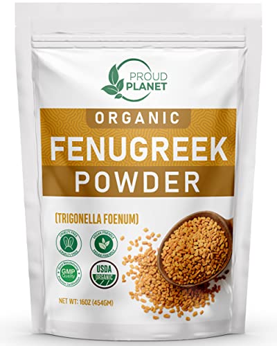 Organic Fenugreek Powder by ProudPlanet - Non-GMO, Gluten-Free, Vegan Superfood