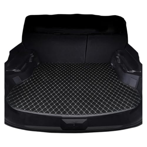 Tapis de coffre personnalisé en cuir JAC JS4 2021-2026 protection luxe noir et beige