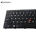 SUNMALL Laptop Keyboard Replacement with Frame Compatible with Lenovo Thinkpad E550 E550C E555 E560 E565 Series Laptop Black US Layout