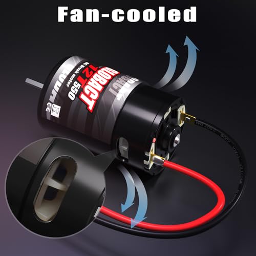 Globact 131 Rc Motor 550 12T Brushed Motor For 1/10 Slash Arrma Granite Senton Axial Redcat Hsp Hpi Wltoys Kyosho thumb #3