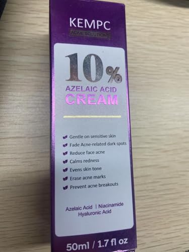 10% Azelaic Acid Acne Treatment for Face – Hormonal/Cystic Acne Spot Treatment Cream | Redness Reducing Acne Moisturizer for Rosacea & Sensitive, Acne-Prone Skin | Teens & Adults, 1.7 oz
