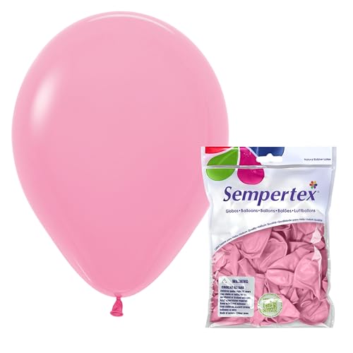 Sempertex Fashion Bubble Gum Pink Balloons - 11 Inch 25 Pcs - Elegant Latex Balloons for Birthday Decorations Wedding Graduation Baby Shower Anniversary Bridal Shower Party Celebrations