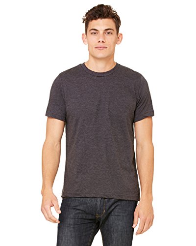 Canvas Unisex Jersey Short-Sleeve T-Shirt, Dark Grey Heather, S