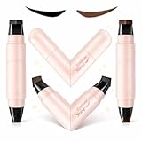 VANCON Rotating Eyeliner Stamp Pen Dual-Head Design with Wing Stamp, Quick-Dry, Long-Lasting, Smudge-Proof for Easy Cat Eye, Sharp Winged Lines & All-Day Makeup Wear (Black+Brown)