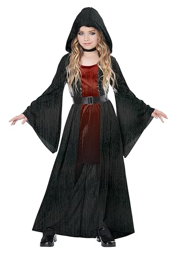 Disfraz de Vampira con Capucha para Niñas Mediano miniatura 1