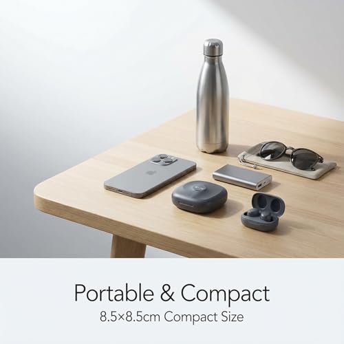 BVN Retainer Case mit Magnetverschluss, Ultraflach Zahnspangen Etui Belüftet, Kieferorthopädische Aufbewahrungsbox für Aligner, Mundschutz & Zahnersatz - Faden schwarz