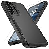 Vinve for Samsung Galaxy A36 5G Case with HD Screen Protector, Military-Grade Shockproof & Dual-Layer Protection, Anti-Slip Grip Design Phone Case, Black