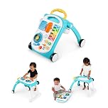 Baby Einstein, Musical Mix ‘N Roll 4-in-1 Activity Walker and Table, Educational Push Along Toy, 4 Languages, 100+ Melodies and Phrases, Ages 6 Months +