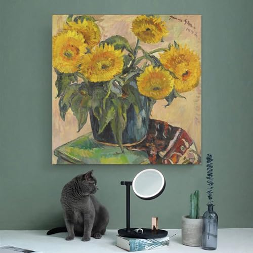 Sunflowers Irma Stern impression sur toile déco bureau 40x40 - 3