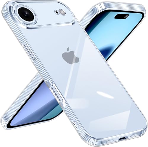iPhone Air �p �P�[�X �N���A �ϏՌ� iphone air �p �J�o�[ �y�� ���^ TPU �A�C�t�H��Air �p �X�}�z�P�[�X ���C�����X�[�d�Ή� �C�菝�h�~ �����h�~ �X�g���b�v�z�[���t�� - �N���A