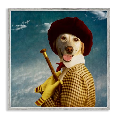 Lab Dog Classic Style Portrait, 24 x 24 Inch Framed Giclée Print