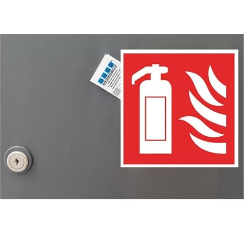 geo-versand D5 Geocache Versteck Geocaching Warnhinweis Schild Magnetisch Stadt Feuerlöscher