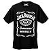 Jack Daniel's Official "Classic Label" Men's T-Shirt #66, Black, XL