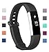 Fundro Fitbit Alta Bands, Soft Silicone Replacement Classic Bands Available in Varied Colors with Secure Buckle for Fitbit Alta HR and Fitbit Alta (C# 1-Pack Black, Large (7.1"-8.3"))