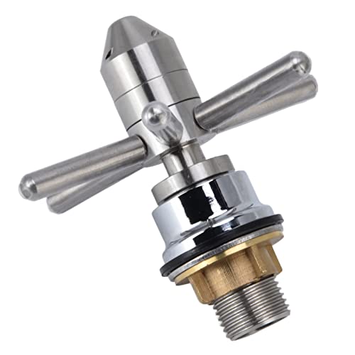 Zerodis Kitchen Sink Glass Rinser, Stainless Steel Glass Bottle Washer Automatic Faucet Glass Rinser Cup Cleaner Sink Attachment for Home Coffee Shop Restaurant, Zerodisongq1dcxsa