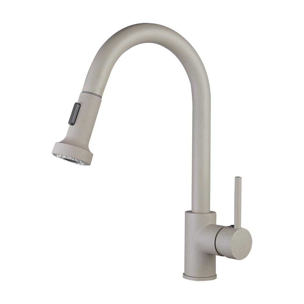 Kitchen Sink Mixer Tap Pull-Out Faucet Vegetable Basin Hot and Cold Rotating Oatmeal