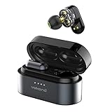 Volkano X Dual Dynamic Drivers Wireless Earbuds, IPX5 Water-Resistant Audífonos Inalámbricosa TWS...