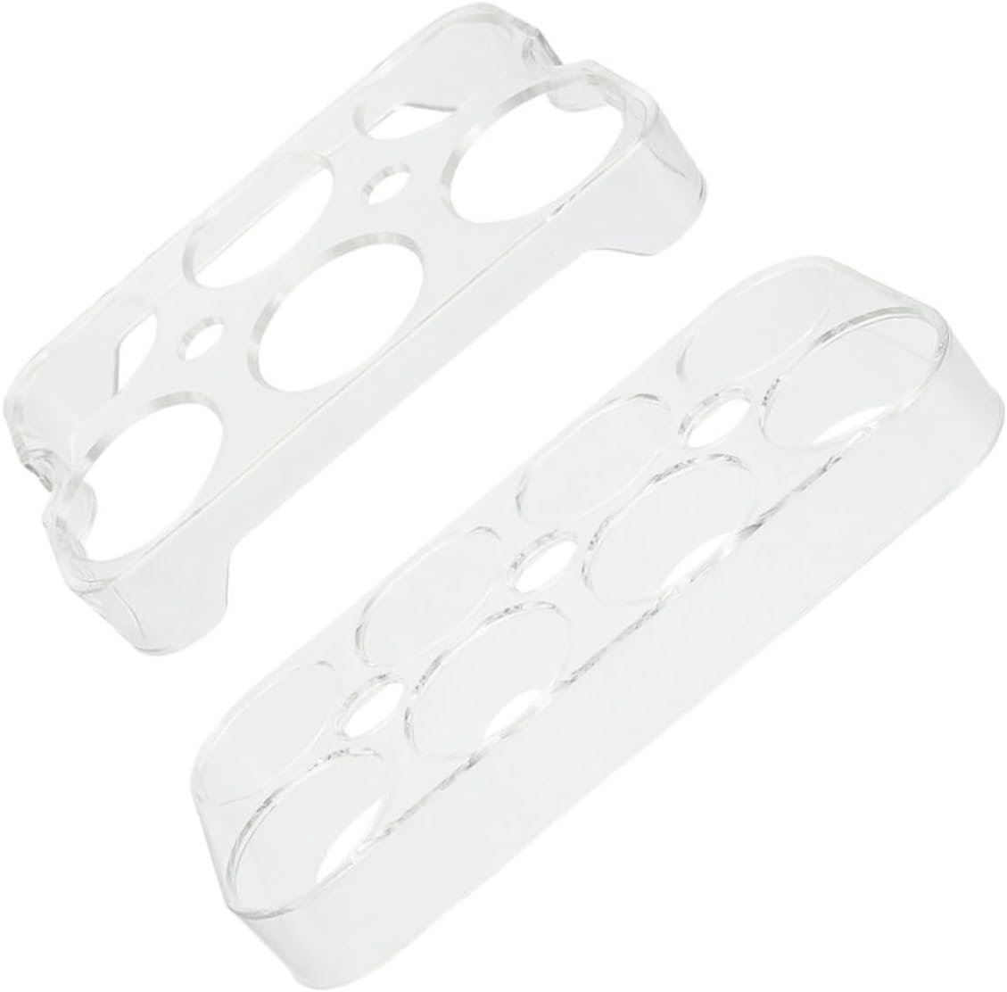 DOITOOL 4pcs Egg Storage Shelf Refrigerator Egg Holder Countertop Organizer Rack Household Holder