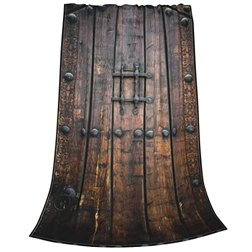 Couverture rustique en bois lit chambre plaid chaud micro polaire - 3