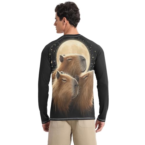 Camiseta de capibaras manga larga UPF 50+ para evitar quemaduras en la pesca 2