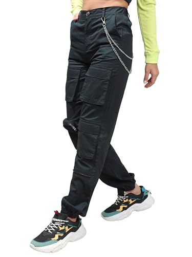 Image of Tokyo Talkies Women's Regular Fit Cargos Trousers| Mid-Rise