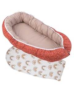 ULLENBOOM Babynest Set Regenbogen (55x95 cm)