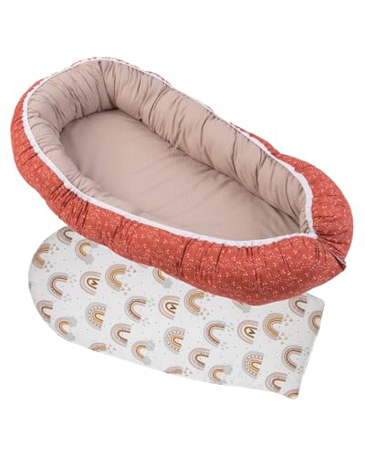 ULLENBOOM Babynest Set Regenbogen (55x95 cm)