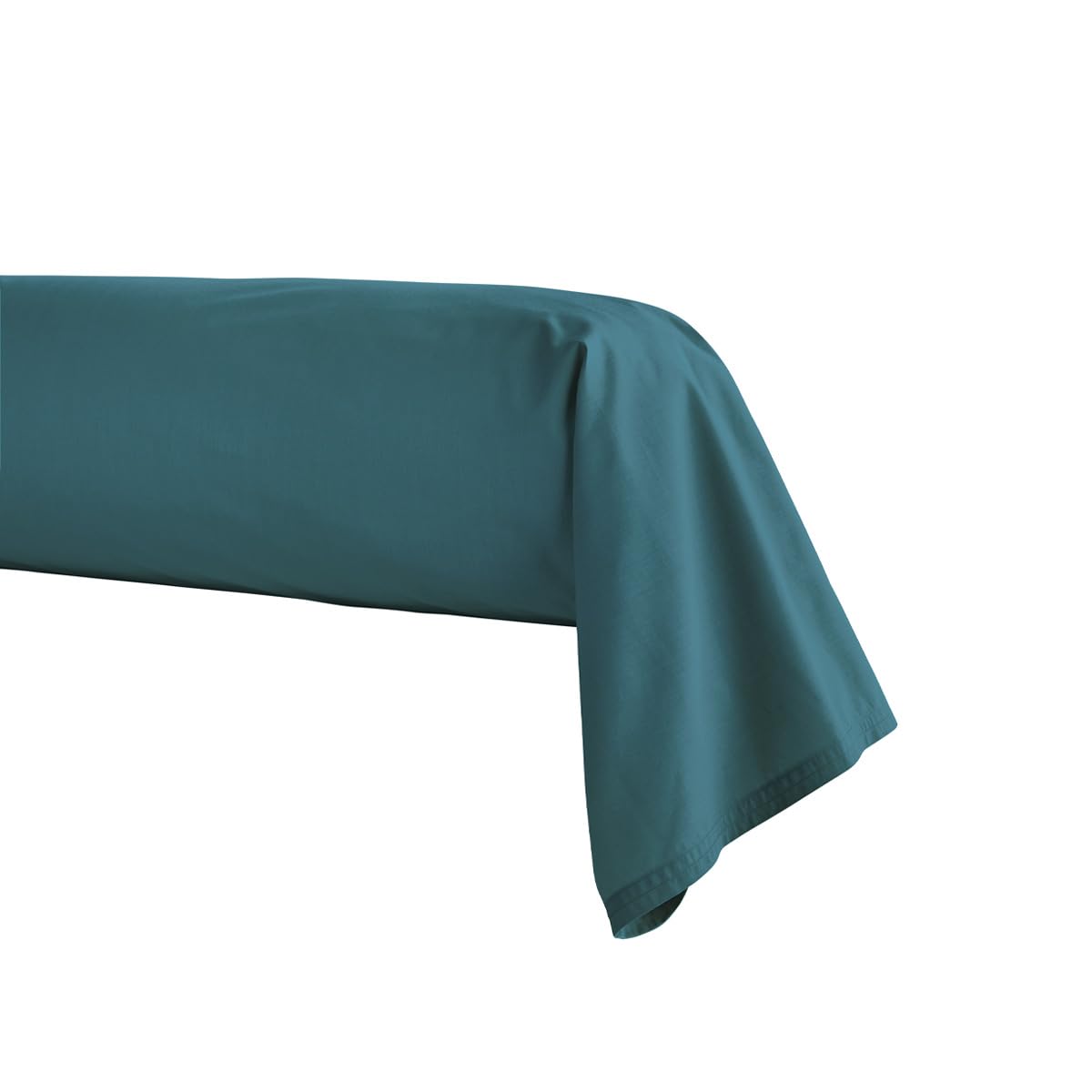 ESSIX Cotton Percale Bolster Case, Premiere Emerald, 43 x 230 cm