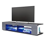 Fronten in Grau Hochglanz aus MDF