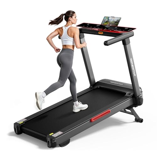 Image of Renestar Treadmills for Home with 25% Auto Incline - Extra Large LED Touchscreen, 8.5MPH Max Speed, Bluetooth Speaker, 300LBS Capacity, 3.5HP Office Home Treadmills for Running Jogging Walking