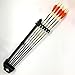 QUIVALIZER - 5 Arrow w/Adjustable Gripper - Molded Hood w Carbon Tube (Black)
