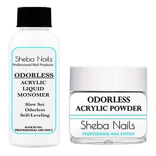 SHEBA NAILS State Board Sealed Odorless Nail Acrylic Basic Kit - 1 ounce liquid and 1/2oz. powder DIY Nail Extension Perfect For Cosmetology Students To Practice Or Take State Board Exam - Tamper Proof/Evident Seal