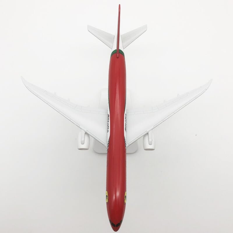 Image of Ferari Alitalia Airlines Boeing 787 / Boeing 777 Aircraft Model Plane 20 cm | Die-Cast Alloy Toy with Stand | Kids Birthday Gift & Aviation Collectible | Italy Livery