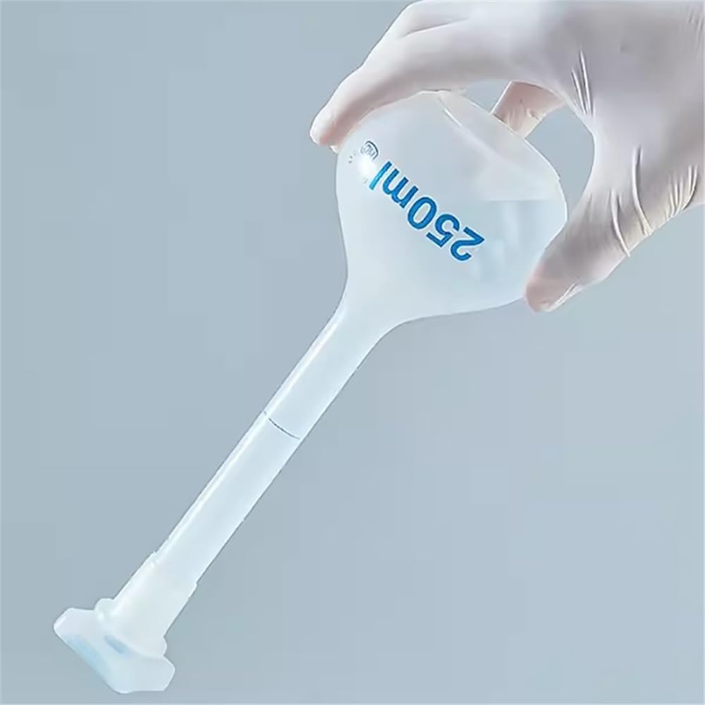 Matraz volumétrico de plástico PP, botella cuantitativa de plástico for laboratorio, 25/50/100/250/500/1000 ml(250ml)
