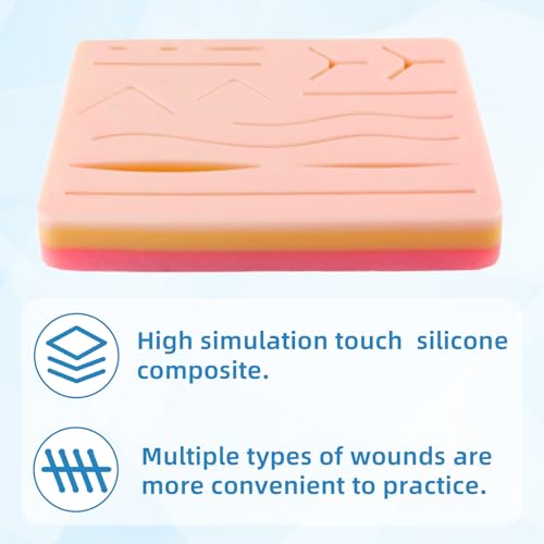 Spectabilis 0000000000000001111 Suture Practice Pad Realistic Three-Layer Silicone Skin Kit thumb #3