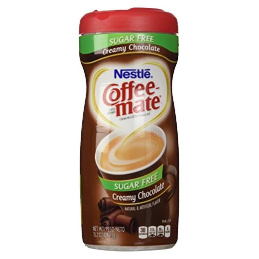 Nestle Coffee Mate Sugar Free Powdered Creamer Chocolate, 10.2 OZ (Pack of 6