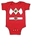 Power Rangers rot Baby Ranger Kostüm Strampler Onesie (0-6 Monate)