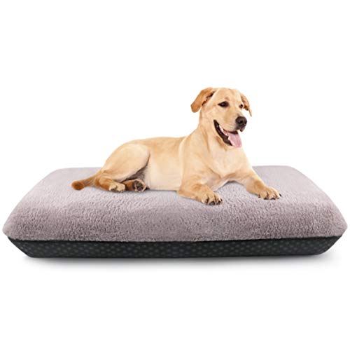 Idepet Dog Bed, Inflatable Dog Sleeping Mat, Dog Kennel, Washable Plush Cover, Non-Slip