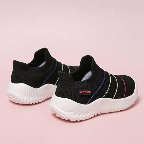 IWIHMIV Toddler Tennis Shoes Boys Girls Sneakers Knitted Sports Shoes Breathable Lightweight Running Shoes Casual Athletic Shoes4